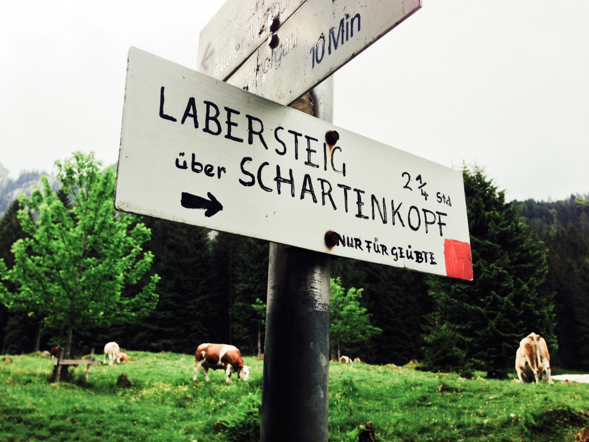 Labersteig-Schild