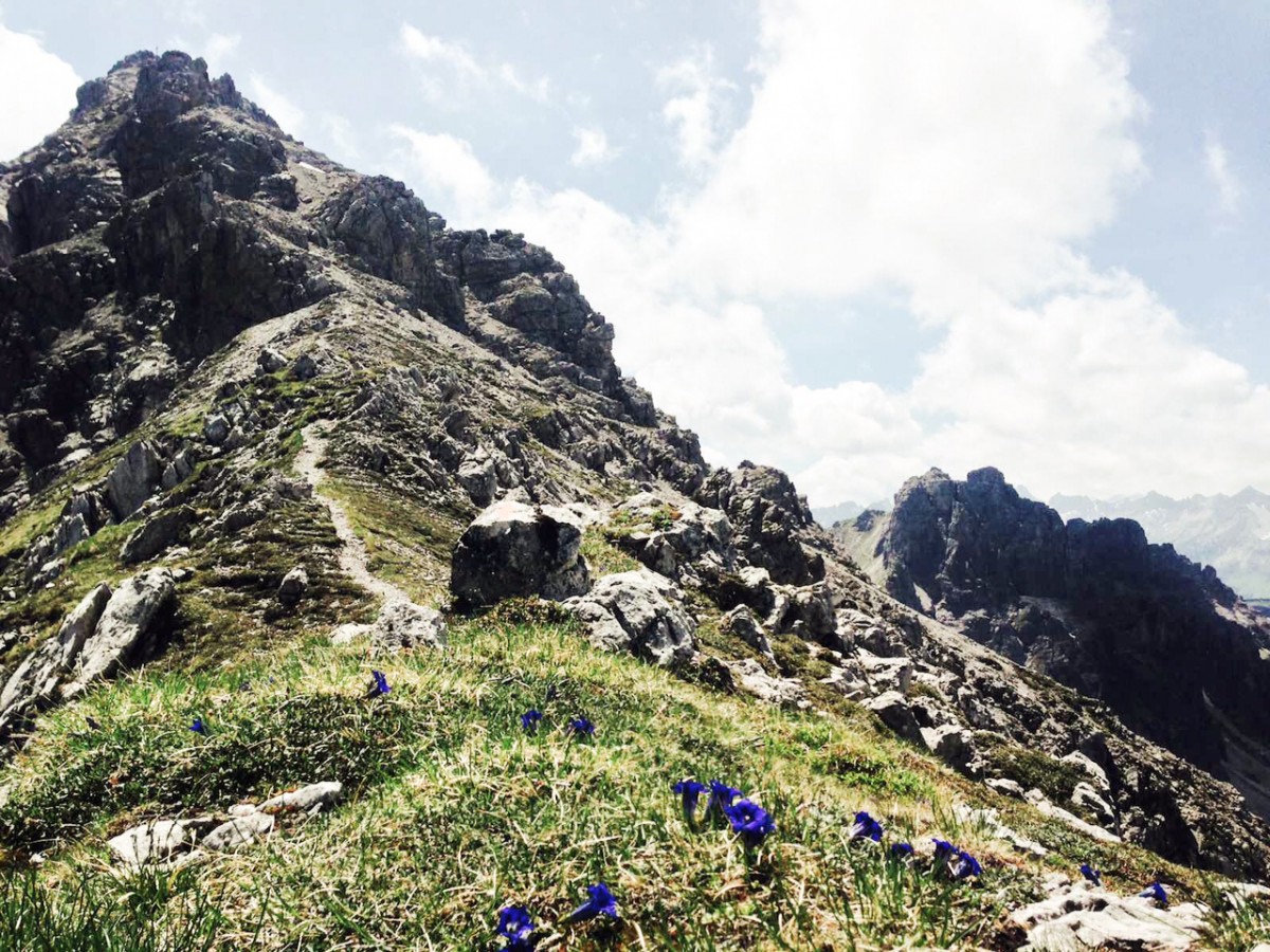 Leilachspitze im Tannheimer Tal. Aufstieg