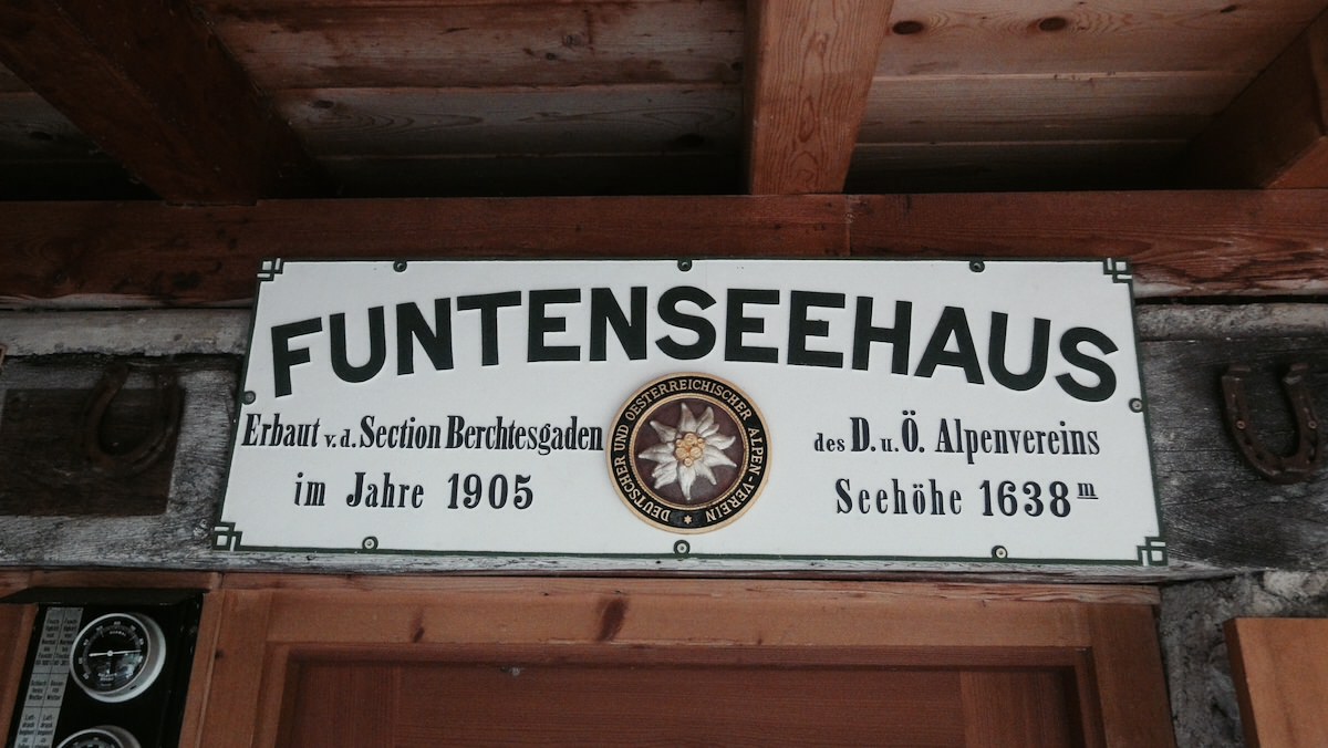 Trotz Nebel gefunden: Funtenseehaus im Steinernen Meer 