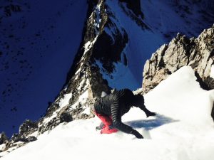 Abstieg vom winterlichen Drachenkopf