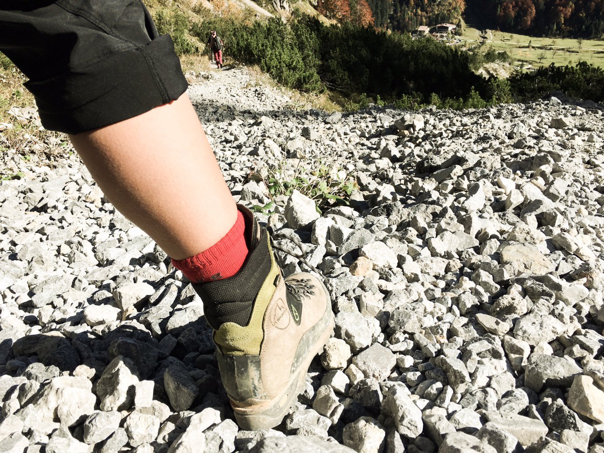 Bergstiefel bedingt steigeisenfest