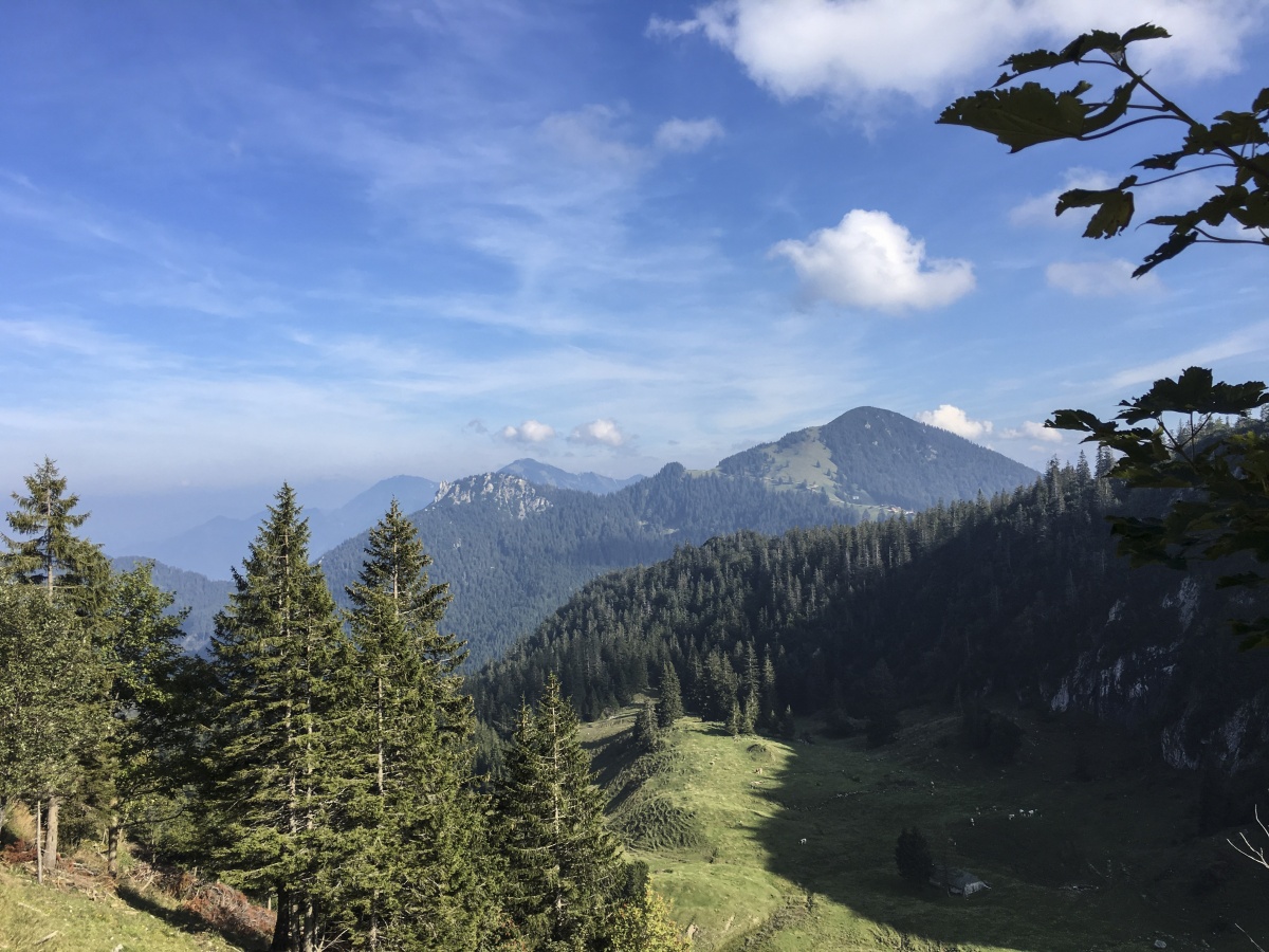 Beim Abstieg von der Steinlingalm 