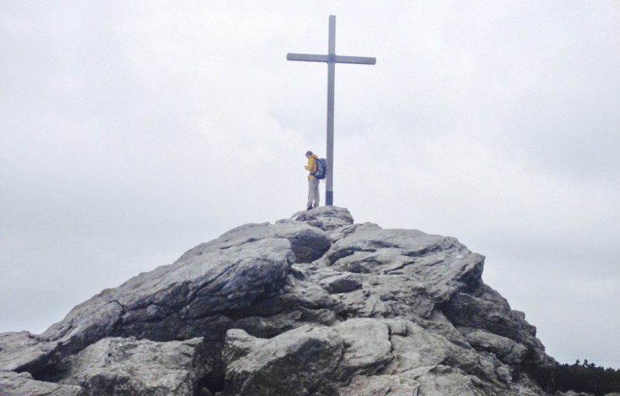 Großer Arber. Gipfelkreuz