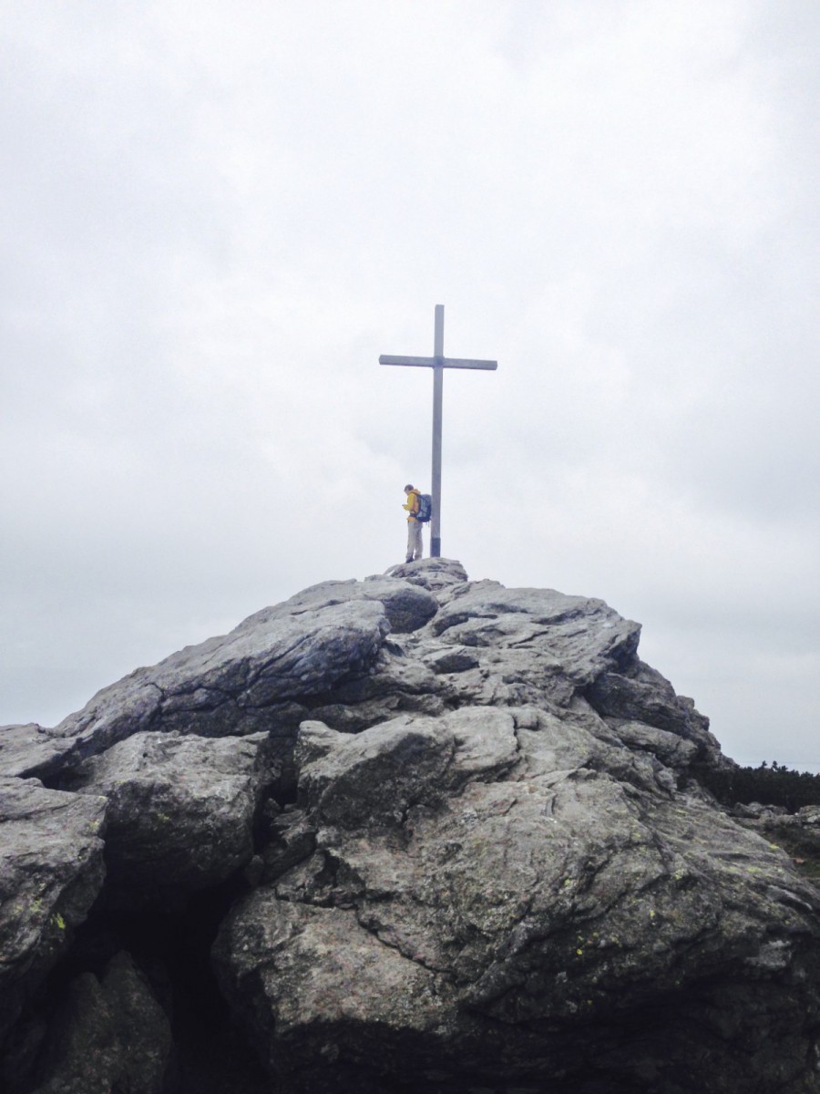 Großer Arber. Gipfelkreuz