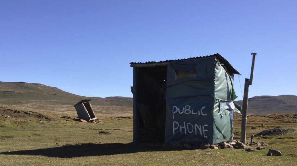 Sani Pass. Public Phone - 2013. 