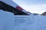 Frisch ausgesägt: Im Januar 2017 ist das Eis auf dem Weissensee bis zu einem halben Meter dick.