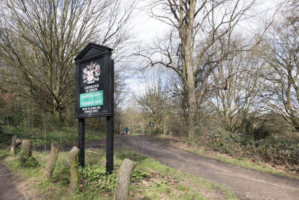 Südwestlicher Zuweg zur Hampstead Heath 