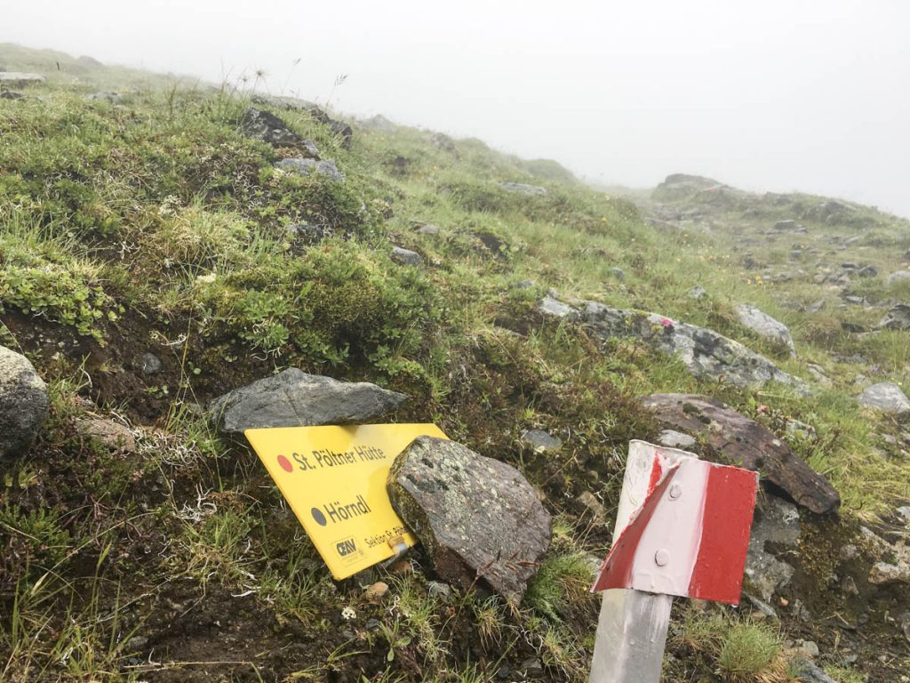 Da weiter, zur St. Pöltner Hütte