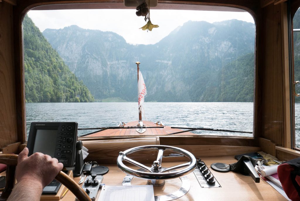 Erst mal über den Königssee geschippert. 