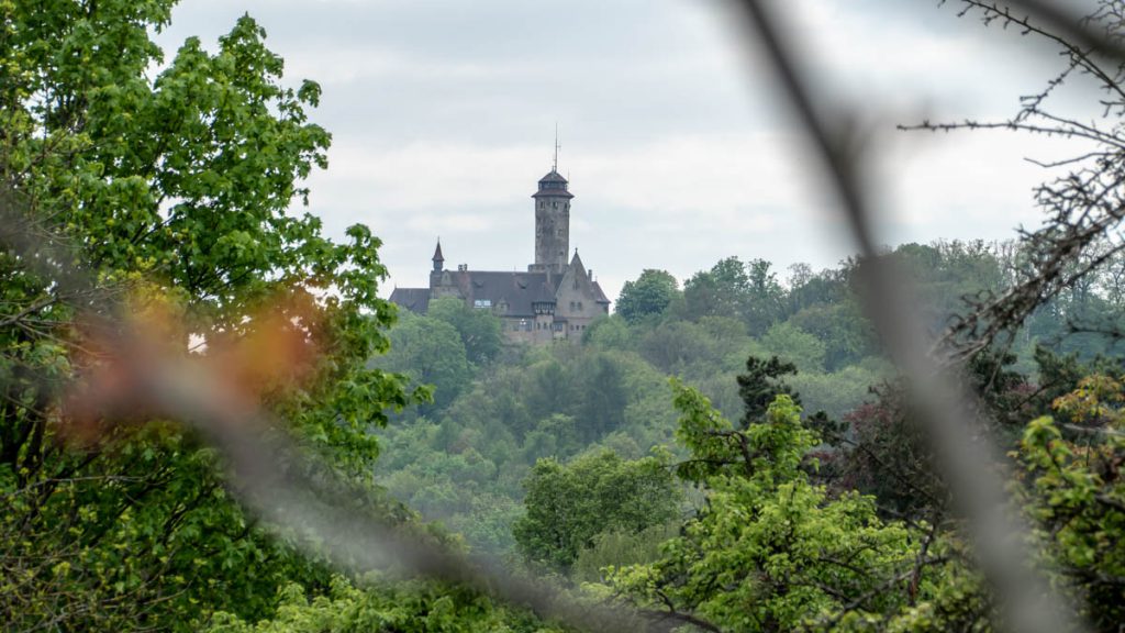 Blick auf die Altenburg in Bamberg