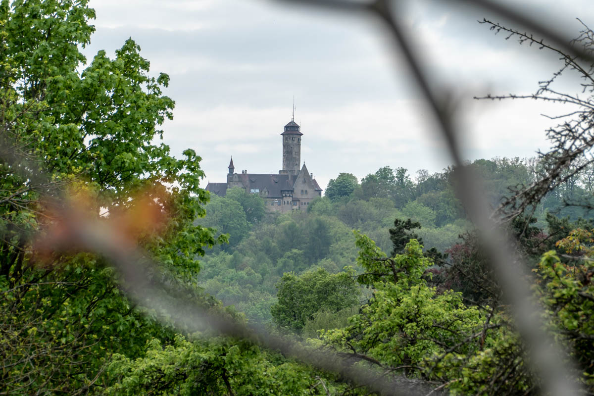 Blick auf die Altenburg in Bamberg
