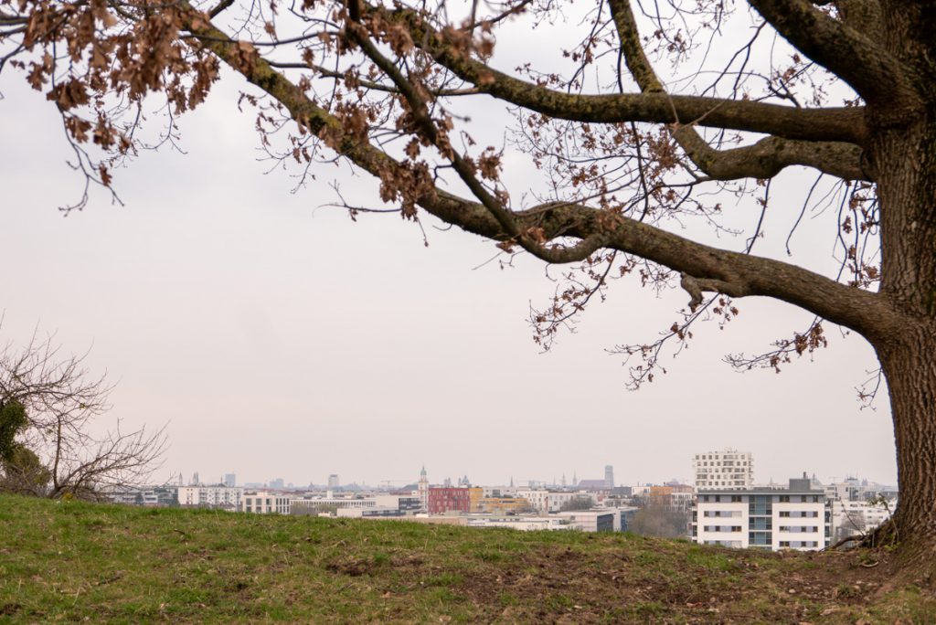 T9: Sonntag, 29. März 2020, 7:08. - Über den Dächern von München.