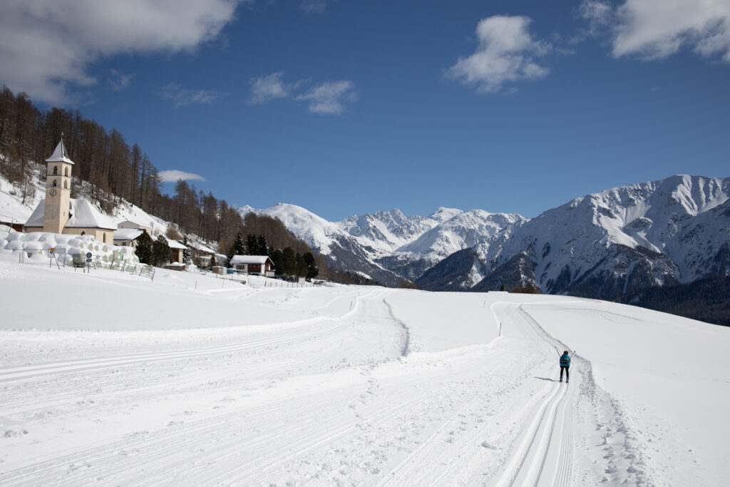 Loipe „La sulagliva“ im Val Müstair