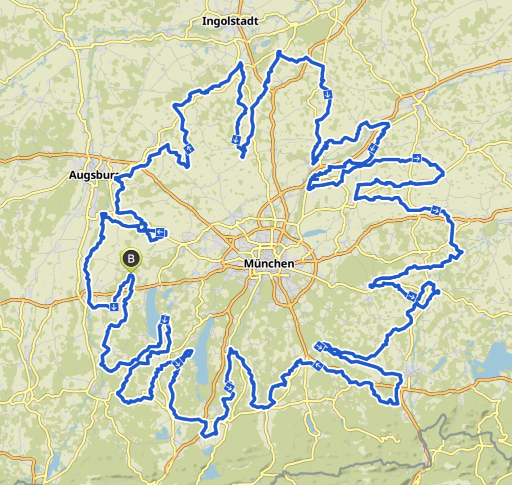 100 Kilometer Heimat mit dem Rad rund um München 