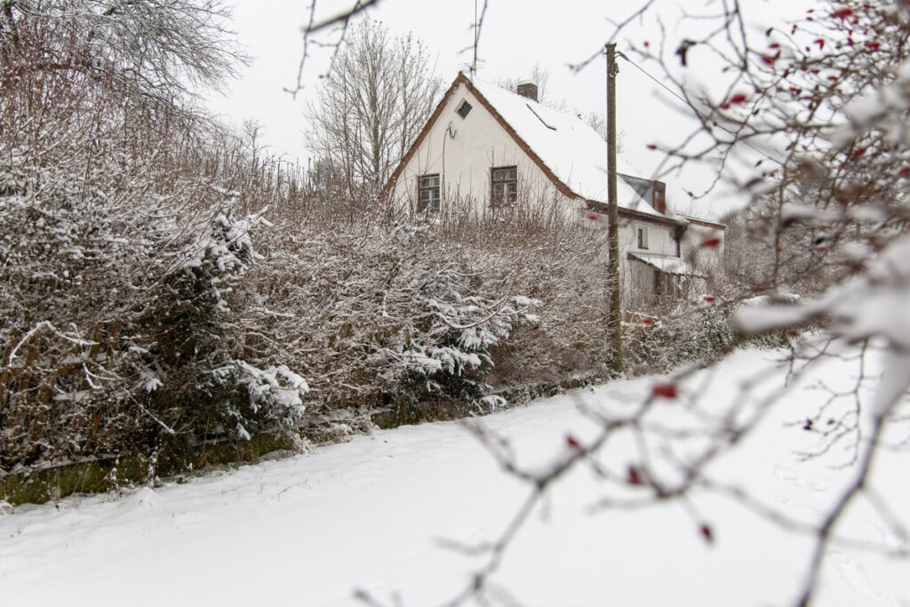 Die alte Eggarten-Siedlung in München, Januar 2021. (Hasenstraße)